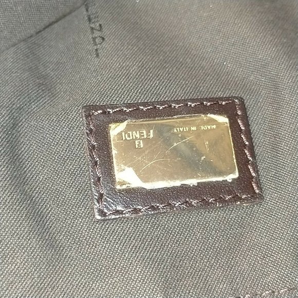 AUTHENTIC Fendi Tote Bag Black Nylon - Picture 3 of 15